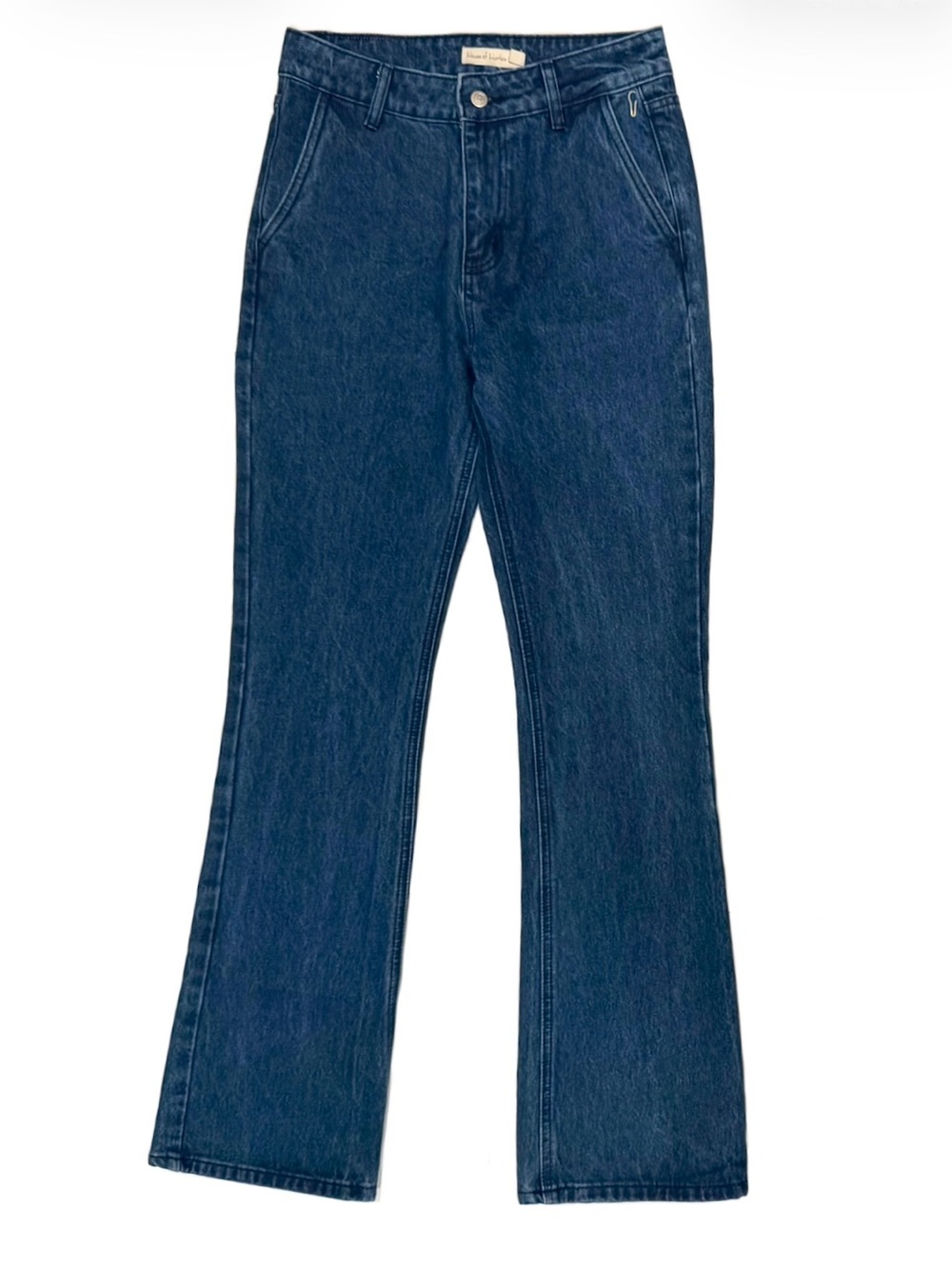House Of Harlow 1960 Classic Dark Blue High-Rise Flared Jeans